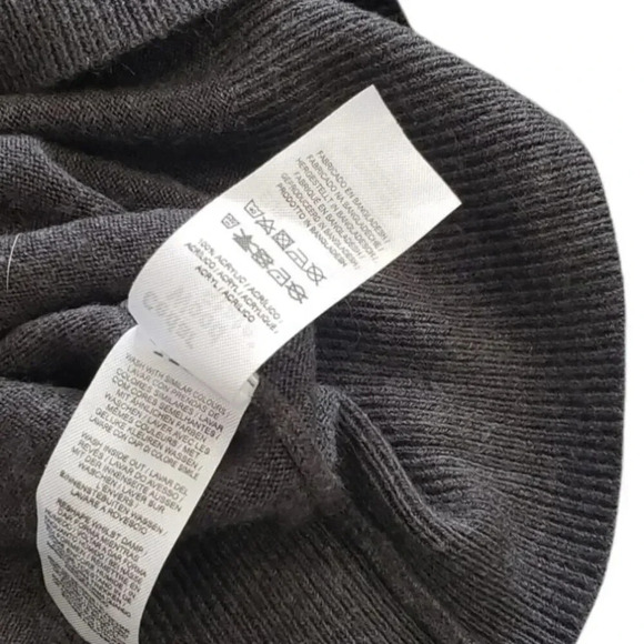 Cedar Wood State Gray Acrylic Sweater S - Picture 3 of 4